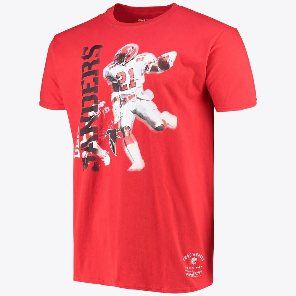 Stencil Font Player Tee Deion Sanders - Atlanta Falcons