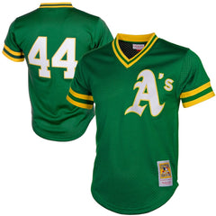 MLB Reggie Jackson Athletics Mitchell & Ness Authentic Batting Practice Jersey