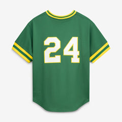 MLB Rickey Henderson Athletics Mitchell & Ness Authentic Batting Practice Jersey