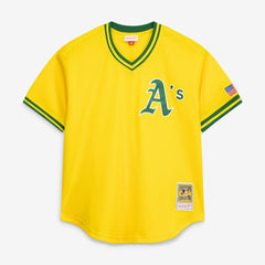 MLB Rickey Henderson Athletics Mitchell & Ness Authentic Batting Practice Jersey