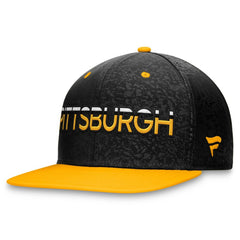 NHL Pittsburgh Penguins Fanatics Authentic Pro Rink Two-Tone Snapback Hat – Black/Gold