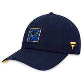 NHL Navy St. Louis Blues Fanatics Authentic Pro Rink Adjustable Hat