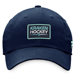 NHL Deep Sea Blue Seattle Kraken Fanatics Women's Authentic Pro Rink Adjustable Hat