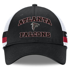 Fundamentals Side Stripe Trucker Adjustable Hat - Atlanta Falcons