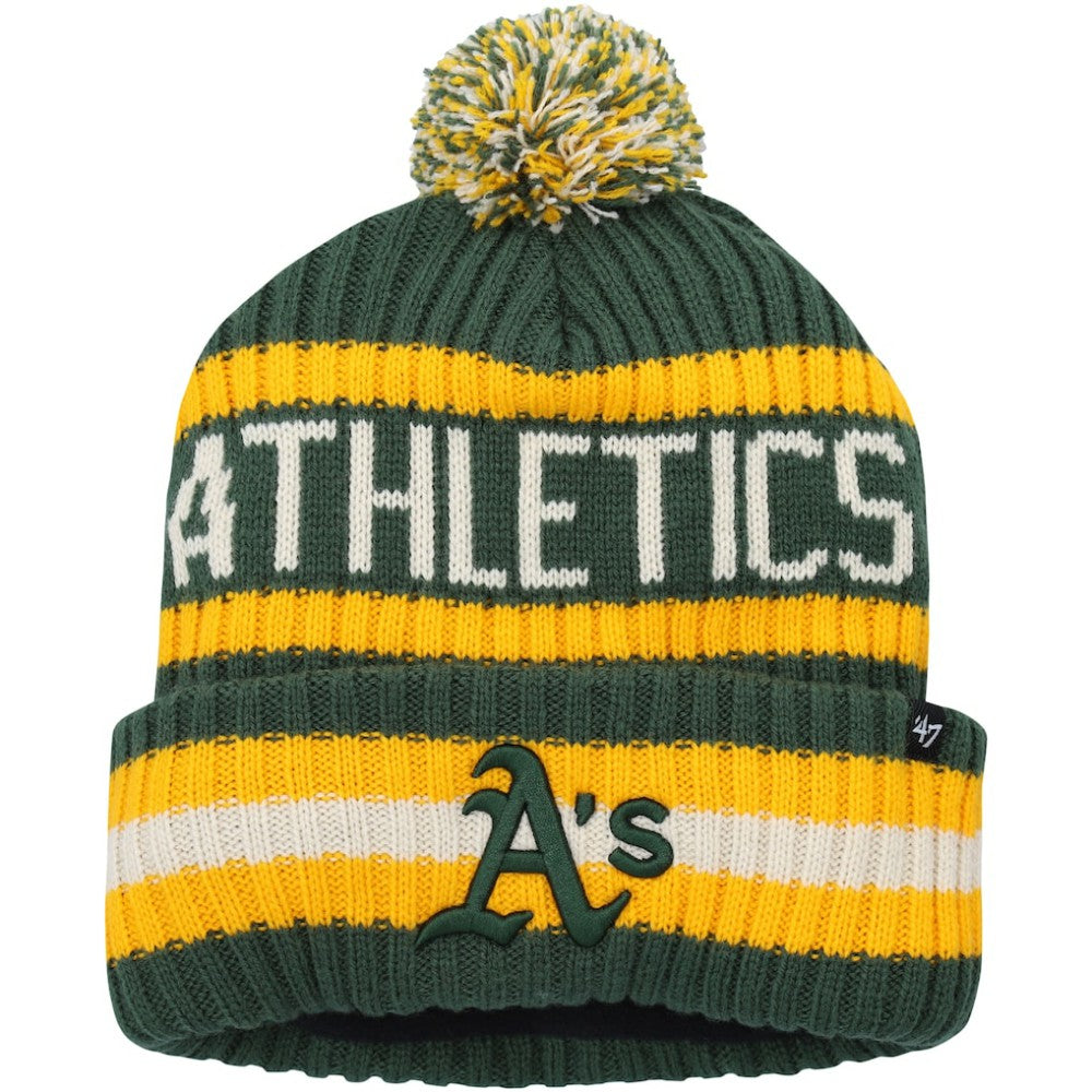 MLB Athletics '47 Bering Cuffed Knit Hat with Pom