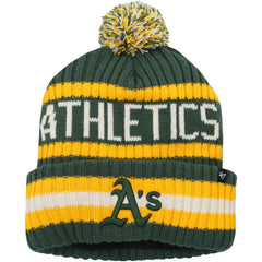 MLB Athletics '47 Bering Cuffed Knit Hat with Pom