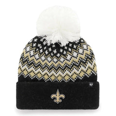 '47 Women's Elsa Cuffed Knit Hat with Pom - New Orleans Saints