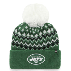 '47 Women's Elsa Cuffed Knit Hat with Pom - New York Jets