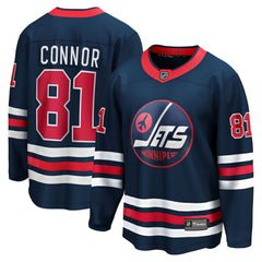 NHL Navy Kyle Connor Winnipeg Jets Fanatics Alternate Breakaway Jersey