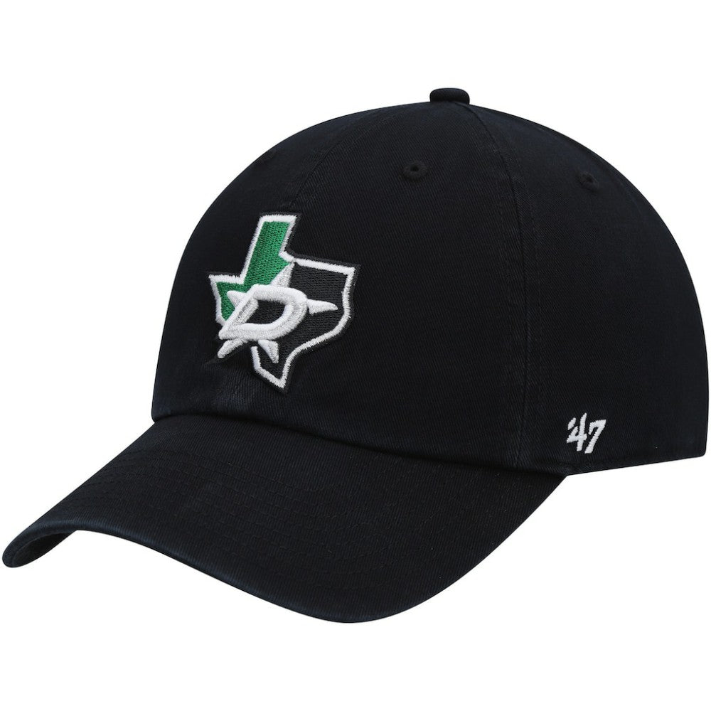 NHL Black Dallas Stars '47 Clean Up Adjustable Hat