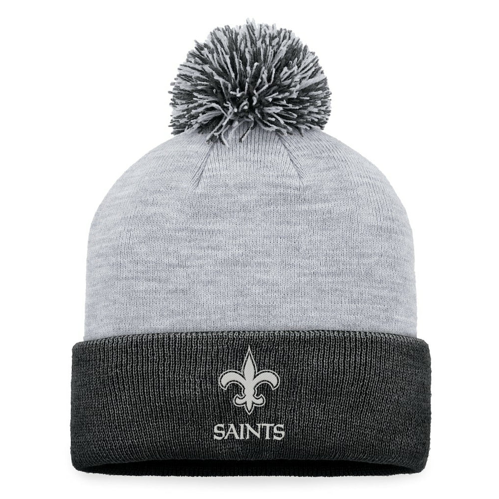 Women's Cuffed Knit Hat with Pom - New Orleans Saints