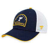NHL Navy/White St. Louis Blues Fanatics Fundamental Adjustable Hat