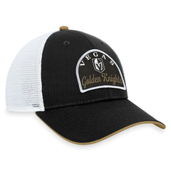 NHL Black/White Vegas Golden Knights Fanatics Fundamental Adjustable Hat