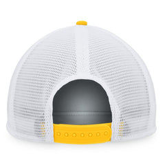 NHL Gold/White Nashville Predators Fanatics Foam Front Patch Trucker Snapback Hat