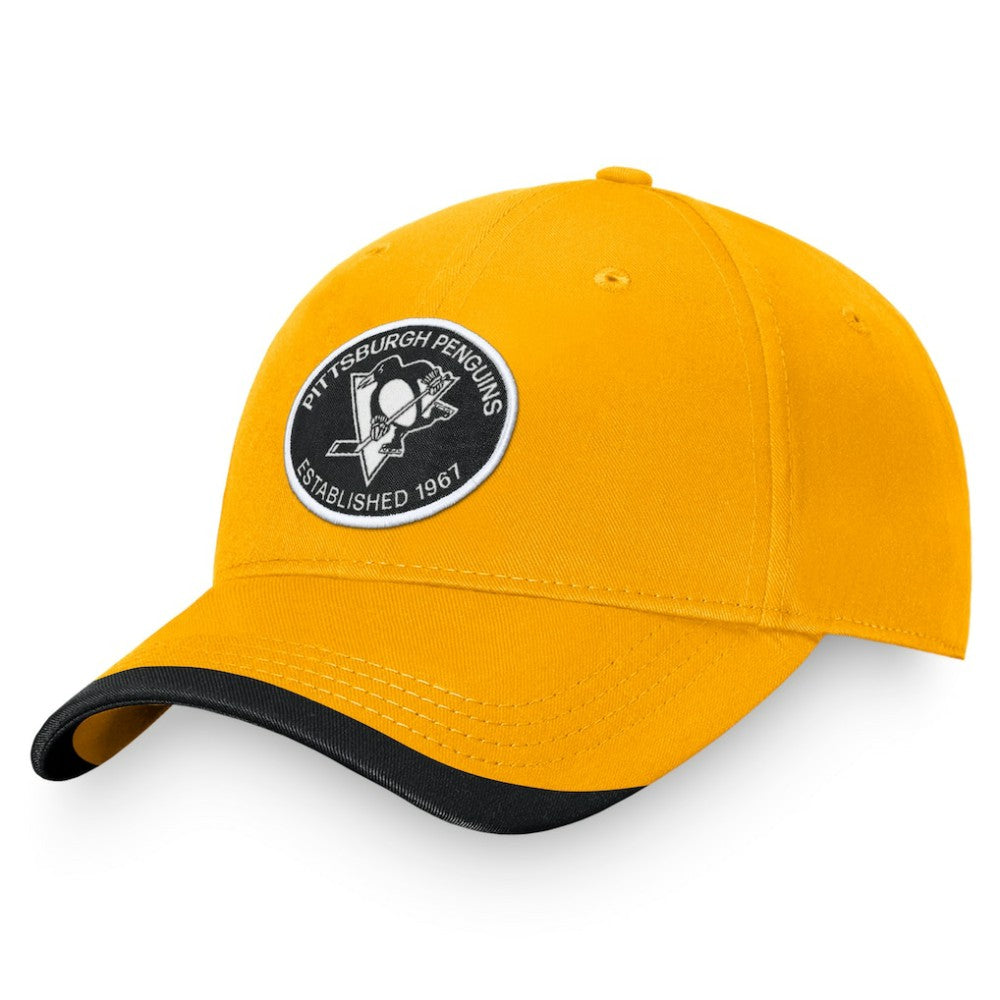 NHL Gold Pittsburgh Penguins Fanatics Fundamental Adjustable Hat