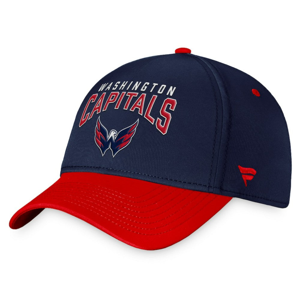NHL Navy/Red Washington Capitals Fanatics Fundamental 2-Tone Flex Hat
