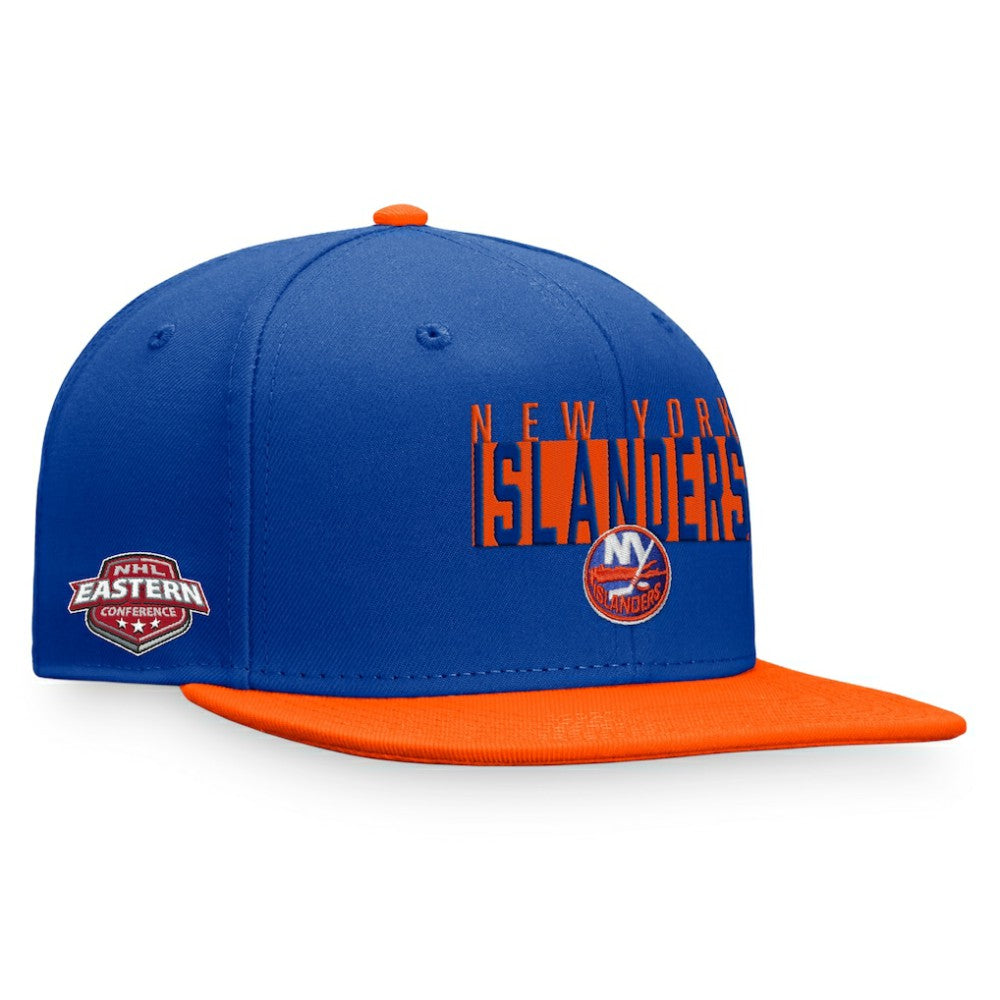 NHL Royal/Orange New York Islanders Fanatics Fundamental Colorblocked Snapback Hat