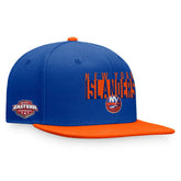NHL Royal/Orange New York Islanders Fanatics Fundamental Colorblocked Snapback Hat