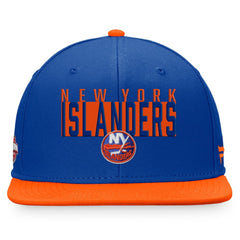 NHL Royal/Orange New York Islanders Fanatics Fundamental Colorblocked Snapback Hat