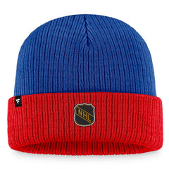 NHL Blue/Red Washington Capitals Fanatics Heritage Vintage Cuffed Knit Hat