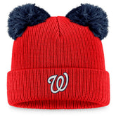 MLB Washington Nationals Fanatics Women's Double Pom Cuffed Knit Hat