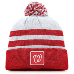 MLB Washington Nationals Fanatics Cuffed Knit Hat with Pom