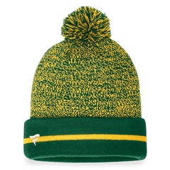 MLB Athletics Fanatics Space-Dye Cuffed Knit Hat with Pom