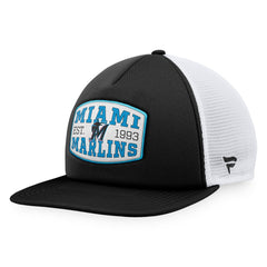 MLB Miami Marlins Fanatics Foam Front Patch Trucker Snapback Hat