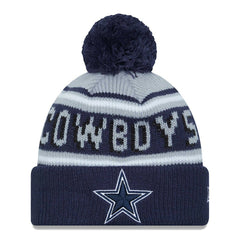 Youth Main Cuffed Knit Hat with Pom - Dallas Cowboys