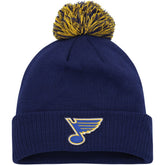 NHL Blue St. Louis Blues adidas COLD.RDY Cuffed Knit Hat with Pom