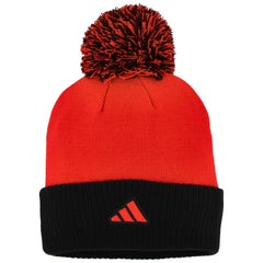 NHL Red Chicago Blackhawks adidas Women's Laurel Cuffed Knit Hat with Pom