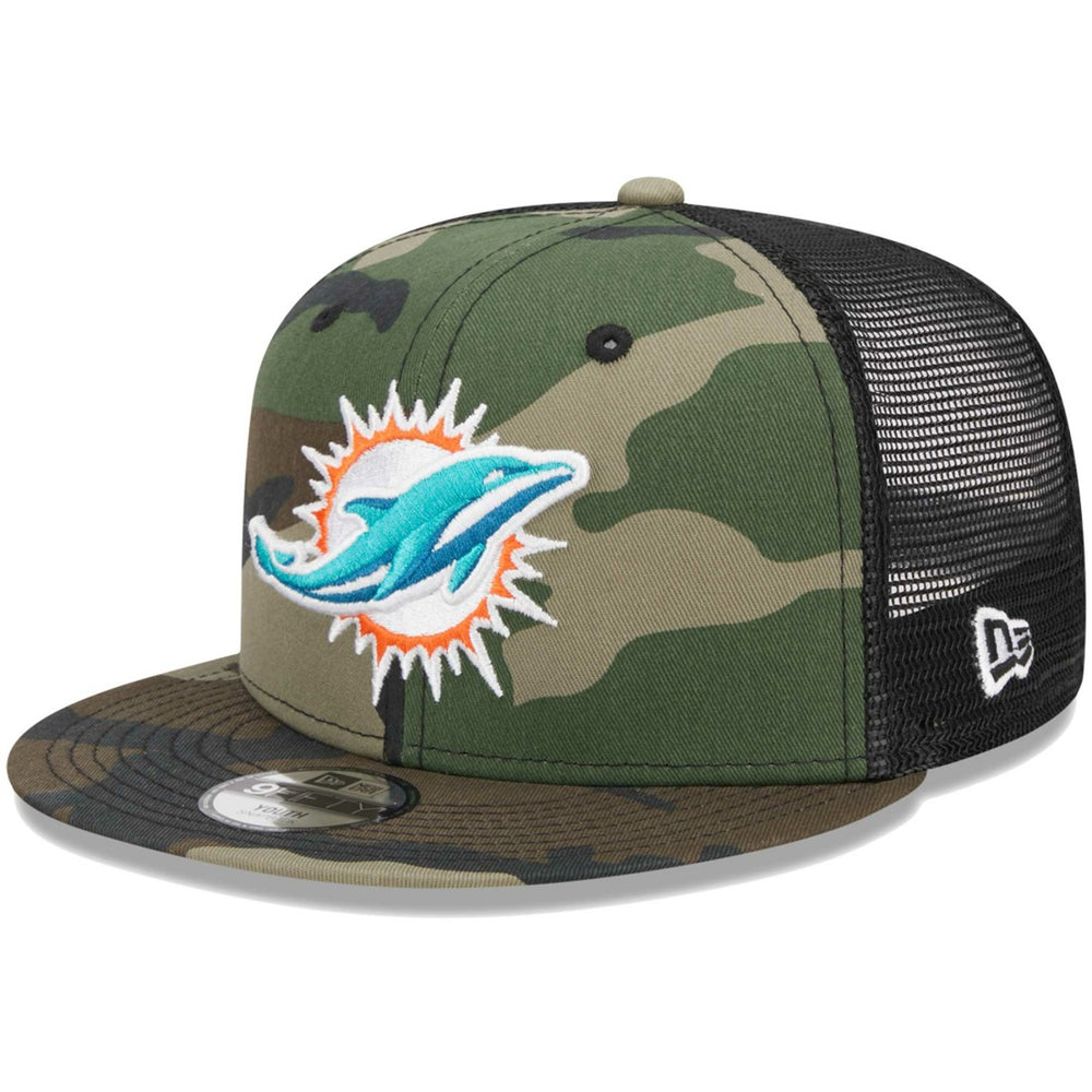 Youth Main Trucker 9FIFTY Snapback Hat - Miami Dolphins