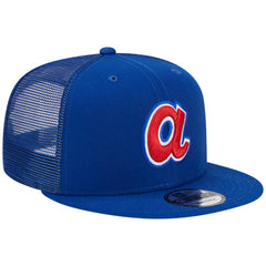 MLB Atlanta Braves New Era Cooperstown Collection Team Color Trucker 9FIFTY Snapback Hat