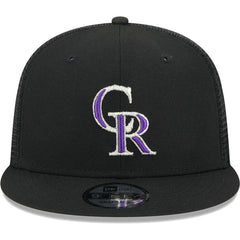 MLB Colorado Rockies New Era Team Color Trucker 9FIFTY Snapback Hat