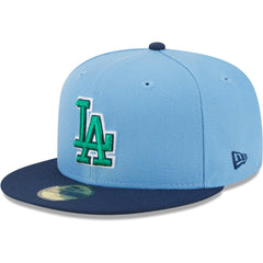 MLB Los Angeles Dodgers New Era Green Undervisor 59FIFTY Fitted Hat
