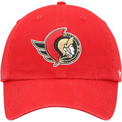 NHL Red Ottawa Senators '47 Team Clean Up Adjustable Hat