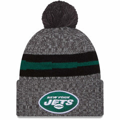 2023 Sideline Sport Cuffed Pom Knit Hat - New York Jets