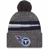 2023 Sideline Sport Cuffed Pom Knit Hat - Tennessee Titans