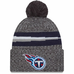 2023 Sideline Sport Cuffed Pom Knit Hat - Tennessee Titans