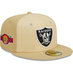 Raffia Front 59FIFTY Fitted Hat - Las Vegas Raiders
