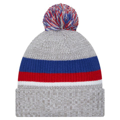 Youth Cuffed Knit Hat with Pom - New York Giants