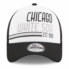 MLB Chicago White Sox New Era Stacked A-Frame Trucker 9FORTY Adjustable Hat