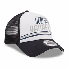 MLB New York Yankees New Era Stacked A-Frame Trucker 9FORTY Adjustable Hat