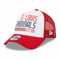 MLB St. Louis Cardinals New Era Stacked A-Frame Trucker 9FORTY Adjustable Hat