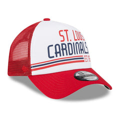 MLB St. Louis Cardinals New Era Stacked A-Frame Trucker 9FORTY Adjustable Hat