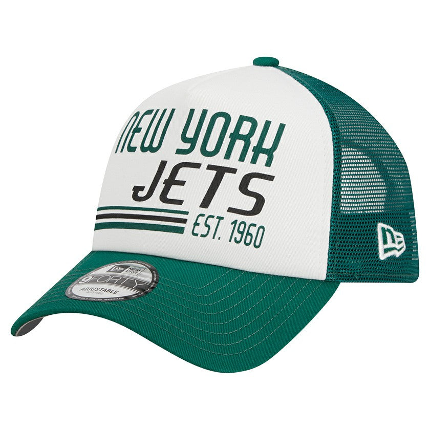 Stacked A-Frame Trucker 9FORTY Adjustable Hat - New York Jets