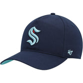 NHL Deep Sea Blue Seattle Kraken '47 Primary Hitch Snapback Hat