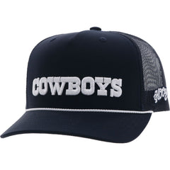 HOOey Wordmark Rope Trucker Adjustable Hat - Dallas Cowboys