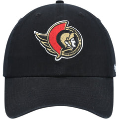 NHL Black Ottawa Senators '47 Clean Up Adjustable Hat