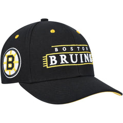 NHL Black Boston Bruins Mitchell & Ness LOFI Pro Snapback Hat